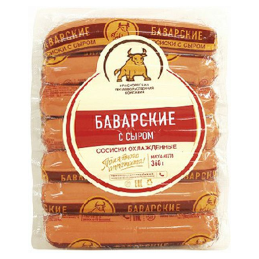 Сосиски Баварские с сыром