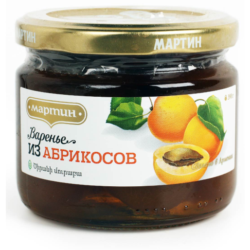 Варенье из Абрикосов ст/б 195г МАРТИН