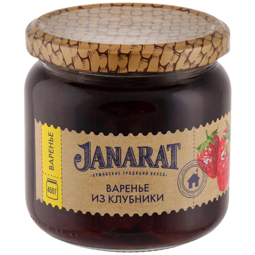 Варенье из Клубники ст/б 450г JANARAT