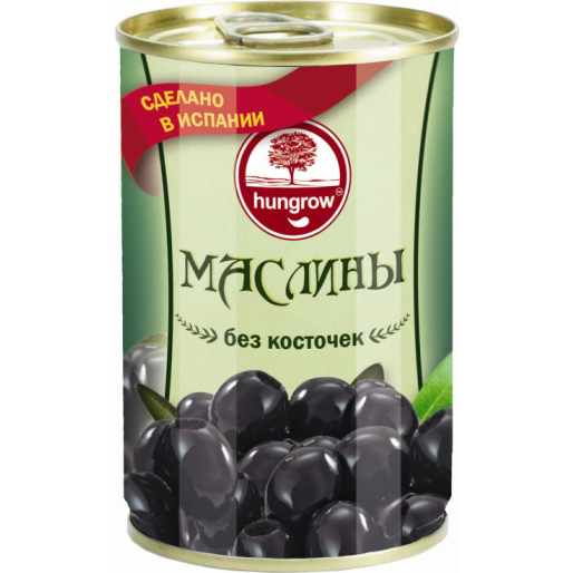Маслины без косточек ж/б 300г hungrou