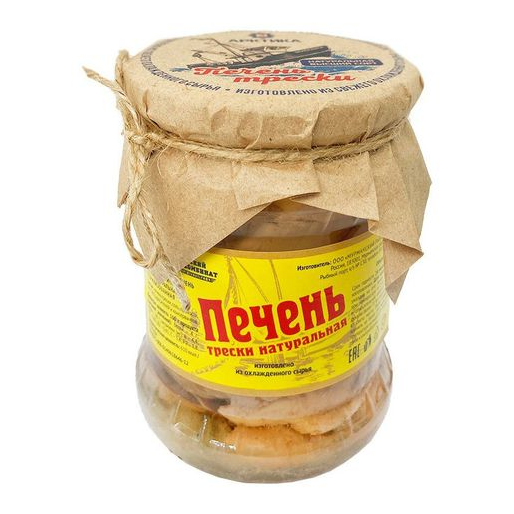 Печень трески натуральная ст/б 500г Мурманск