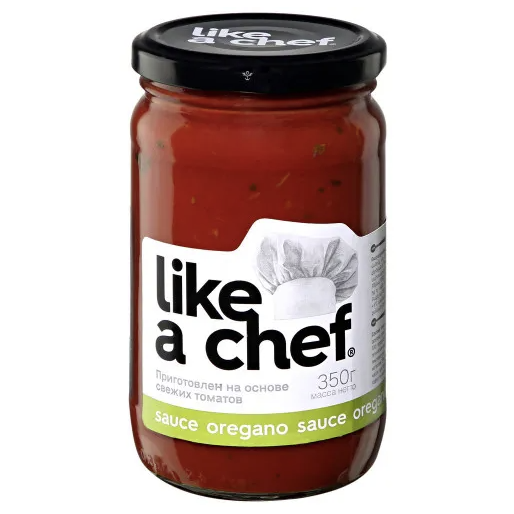 Томатный соус "Oregano" ст/б 350г Like a chef