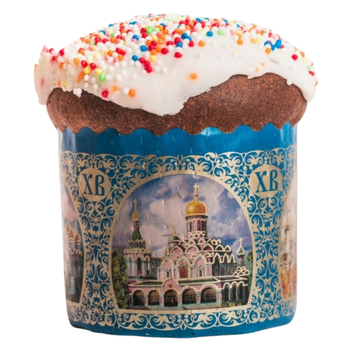Кулич с глазурью (сдоба Столичная) 500г САМПО