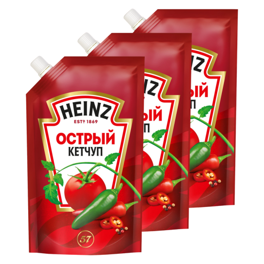 Кетчуп острый 320г, HEINZ