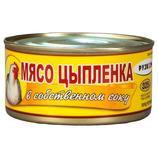 Мясо цыпленка в собственном соку ж/б 325г Демидвское