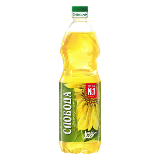 Масло подсолнечное "Слобода" рафинир. 1л.