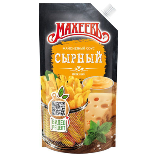 Майонезный соус сырный нежный 200г Махеев