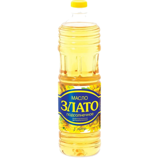 Масло подсолнечное рафинир. дезодорир., 1-й сорт Злато 1л