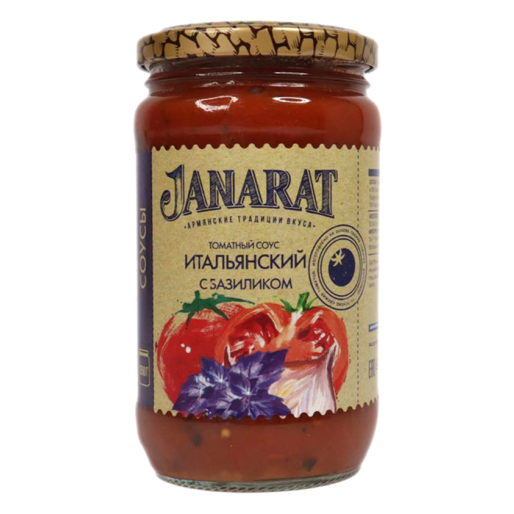 Томатный соус итальянский с базиликом ст/б 350г JANARAT