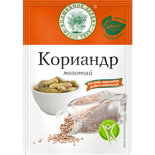 Кориандр молотый, пряность 20г Волшебное дерево