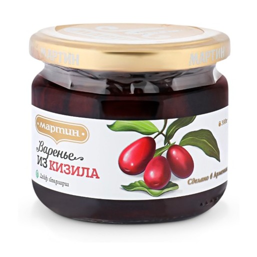 Варенье из Кизила ст/б 380г МАРТИН