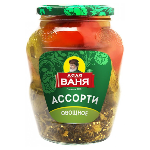Ассорти овощное ст/б 680г Дядя Ваня