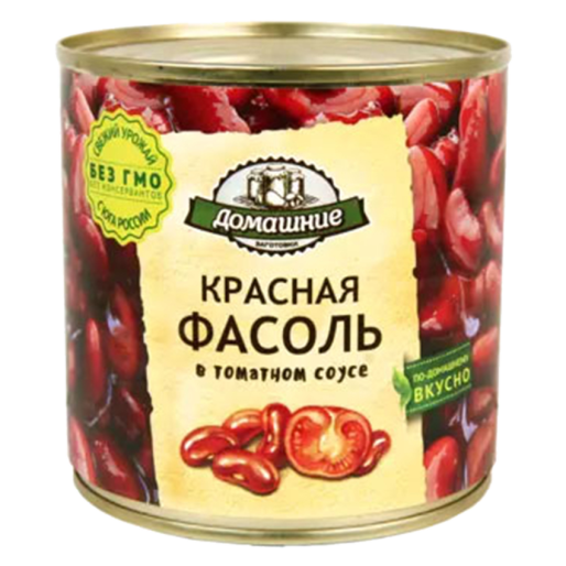 Фасоль красная в томатном соусе ж/б 400г ТМ "Домашние заготовки"